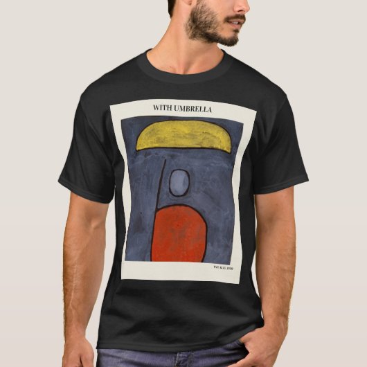 MET UMBRELLA VAN PAUL KLEE, Abstracte  moderne T-shirt (Voorkant)