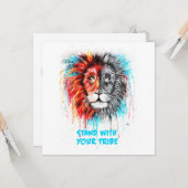 Met uw Wenskaarten voor de proefversie Kaart (Voorkant / Achterkant in situ)