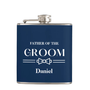 Met Vinyl Omwikkelde Flask-Vader van de Bruidegom Heupfles