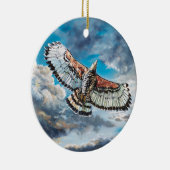 Met vleugels als adelaars - keramisch ornament (Rechts)