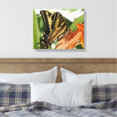 Met vlinder omwikkeld canvas afdruk (Insitu (Slaapkamer))