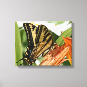 Met vlinder omwikkeld canvas afdruk