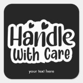 Met voorzichtigheid hanteren sticker (Voorkant)