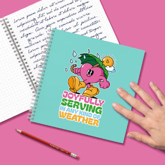 Met Vreugde Dienen Onder Elke Soort Weer Notitieboek