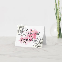 Met vriendelijke groet aan Wenskaart Bedankkaart