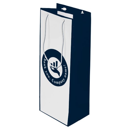 Met vriendelijke groet! Aangepast voor speciale ac Wijn Cadeautas (Voorkant Gekanteld)