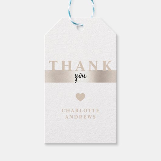 Met vriendelijke groet! Moderne Labels met Salon G Cadeaulabel (Voorkant)