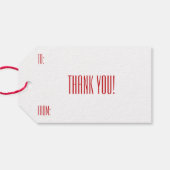 Met vriendelijke groet! Naam Candy Canes Feestdage Cadeaulabel (Achterkant Horizontaal)