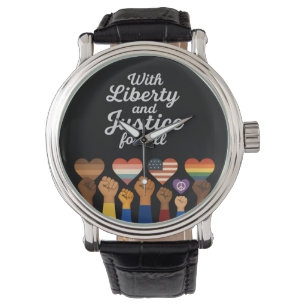 Met vrijheid en gerechtigheid voor alle protestvri horloge