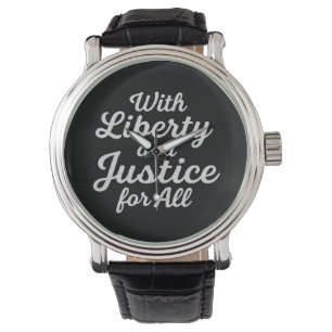 Met vrijheid en gerechtigheid voor alle protestvri horloge