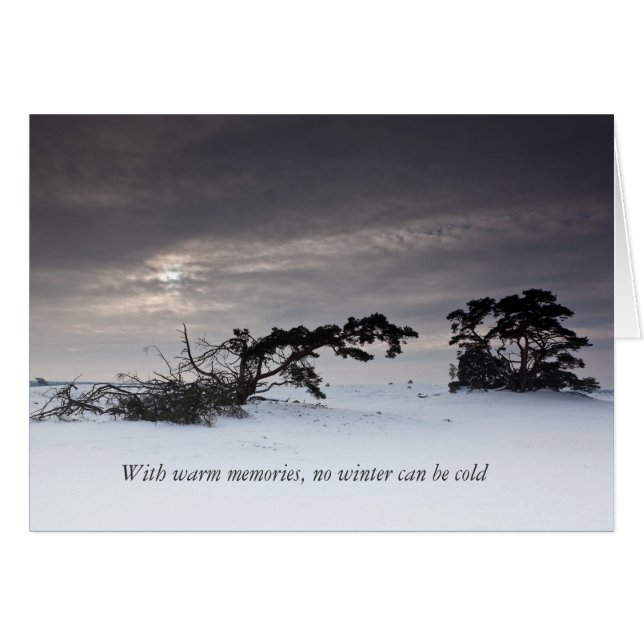 Met warme herinneringen kan geen winter koud zijn (Voorkant Horizontaal)