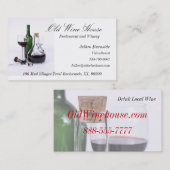 Met wijn behandelde Visitekaartjes (Voorkant / Achterkant)