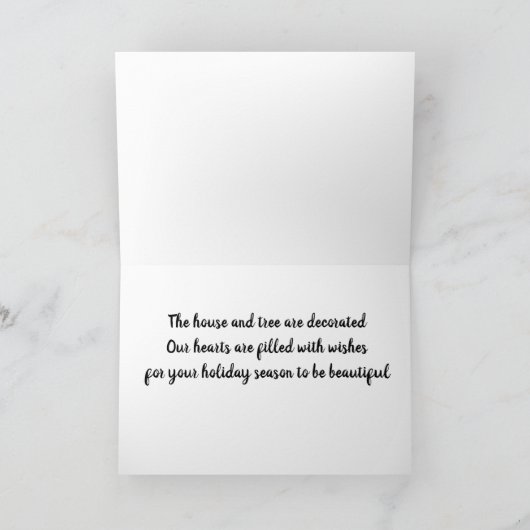 MET WISSEN INGEVOERDE HOORZITTEN VOOR MOOIE CHRIST KAART (Binnen)