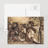 Met zijn hoofd. briefkaart (Voorkant / Achterkant)