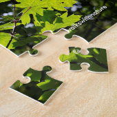 Met zondeklapte bladeren in het bos legpuzzel (Zijkant)