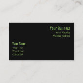 Met zondeklapte bladeren in het bos visitekaartje (Achterkant)