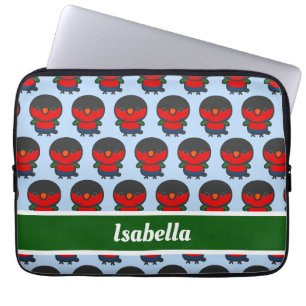 met zwarte caps beklede heerlijkheid laptop sleeve