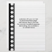 met zwarte diamant beklede pagina's (Voorkant / Achterkant)