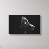 met zwarte labrador relayback omwikkeld canvas (Voorkant)