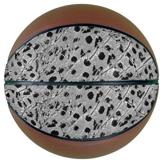 met zwarte stippen basketbal (Voorkant)