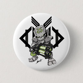 META Cyborg Badge Ronde Button 5,7 Cm
