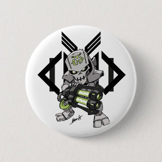 META Cyborg Badge Ronde Button 5,7 Cm