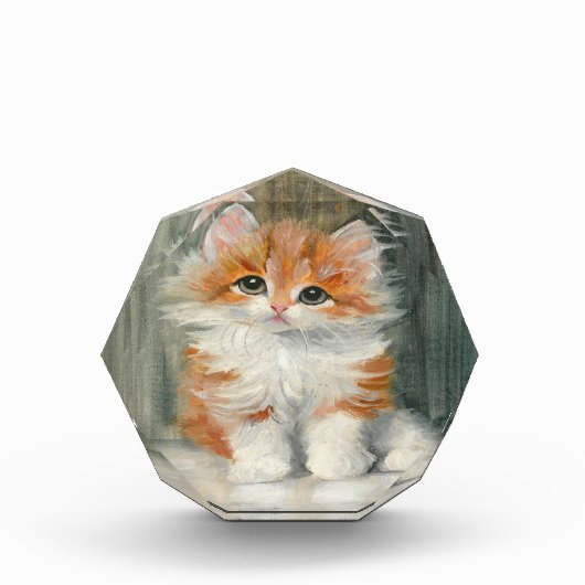 Meta Plückebaum  Schattige Kitten Schilderij Fotoblokken (Voorkant)