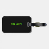 Metaal Alien Head 04 Bagagelabel (Achterkant horizontaal)