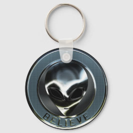 Metaal Alien Head 05 Sleutelhanger
