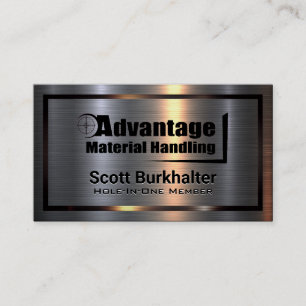 Metaal Aluminium Advantage Materiaalverwerking Visitekaartje
