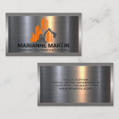 Metaal aluminium | Constructiegebouw Visitekaartje (Voorkant / Achterkant)