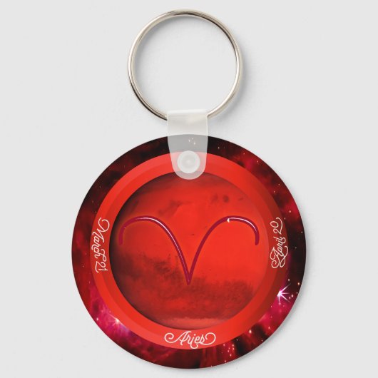 Metaal Aluminium Zociac Ram Personaliseer NAAM Sleutelhanger (Voorkant)