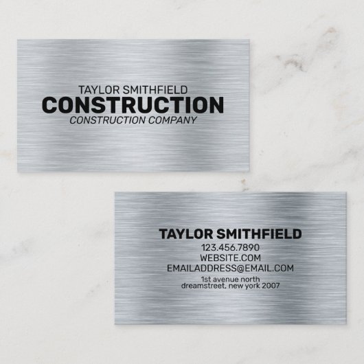 METAAL BEROEPSOPLEIDING VISITEKAARTJE (Voorkant / Achterkant)