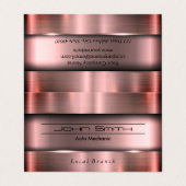 Metaal Borstelig Industrieel Visitekaartjes (Buitenkant ongevouwen)