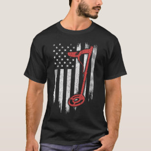Metaal detecteert Amerikaanse vlag T-shirt