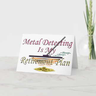 Metaal detecteren is mijn pensioenplan kaart