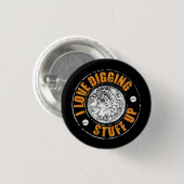 Metaal detecteren pincode, ideaal cadeau ronde button 3,2 cm (Voorkant /achterkant)