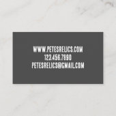 Metaal Detecteren Relic Treasure Hunter Visitekaartje (Achterkant)