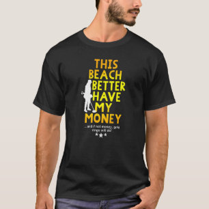 Metaal detecteren van dit strand beter heb mijn ge t-shirt