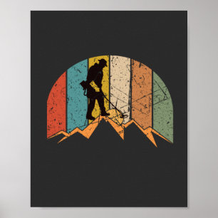 Metaal detecteren Vintage Poster