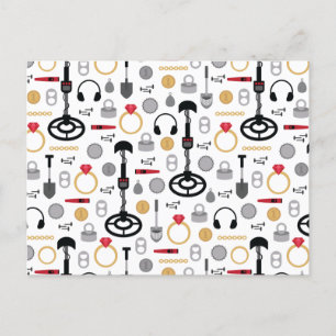 Metaal detecterend Briefkaart