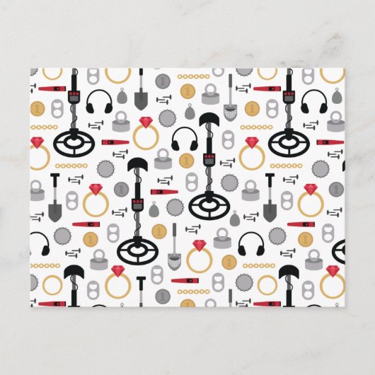 Metaal detecterend Briefkaart (Voorkant)