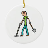 Metaal detecterende detector keramisch ornament (Voorkant)