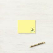 Metaal detecterende detector post-it® notes (Op bureau)