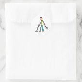 Metaal detecterende detector ronde sticker (Tas)