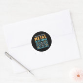 Metaal Detectorist Detector Gift Idee Ronde Sticker (Envelop)