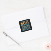 Metaal Detectorist Detector Gift Idee Vierkante Sticker (Envelop)