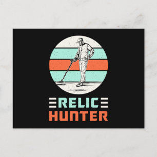 Metaal Detectorist Retro Grappig Gift Idee Briefkaart