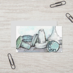 Metaal die Relic Hunter ontdekken Glazen Flessenst Visitekaartje