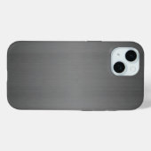 Metaal: donker geborsteld metaal Case-Mate iPhone case (Achterkant (horizontaal))